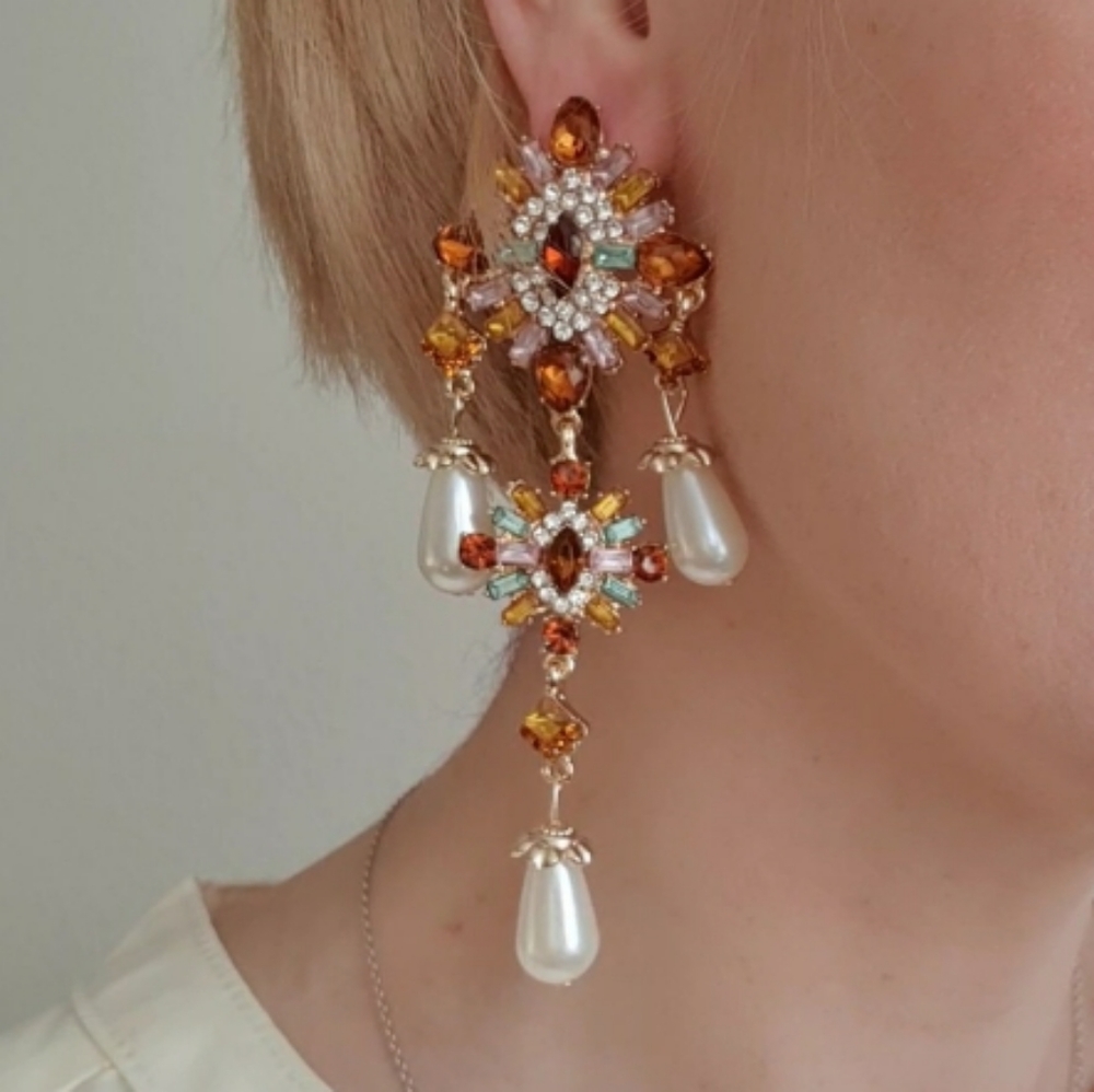 Vintage Style Chandelier Earrings